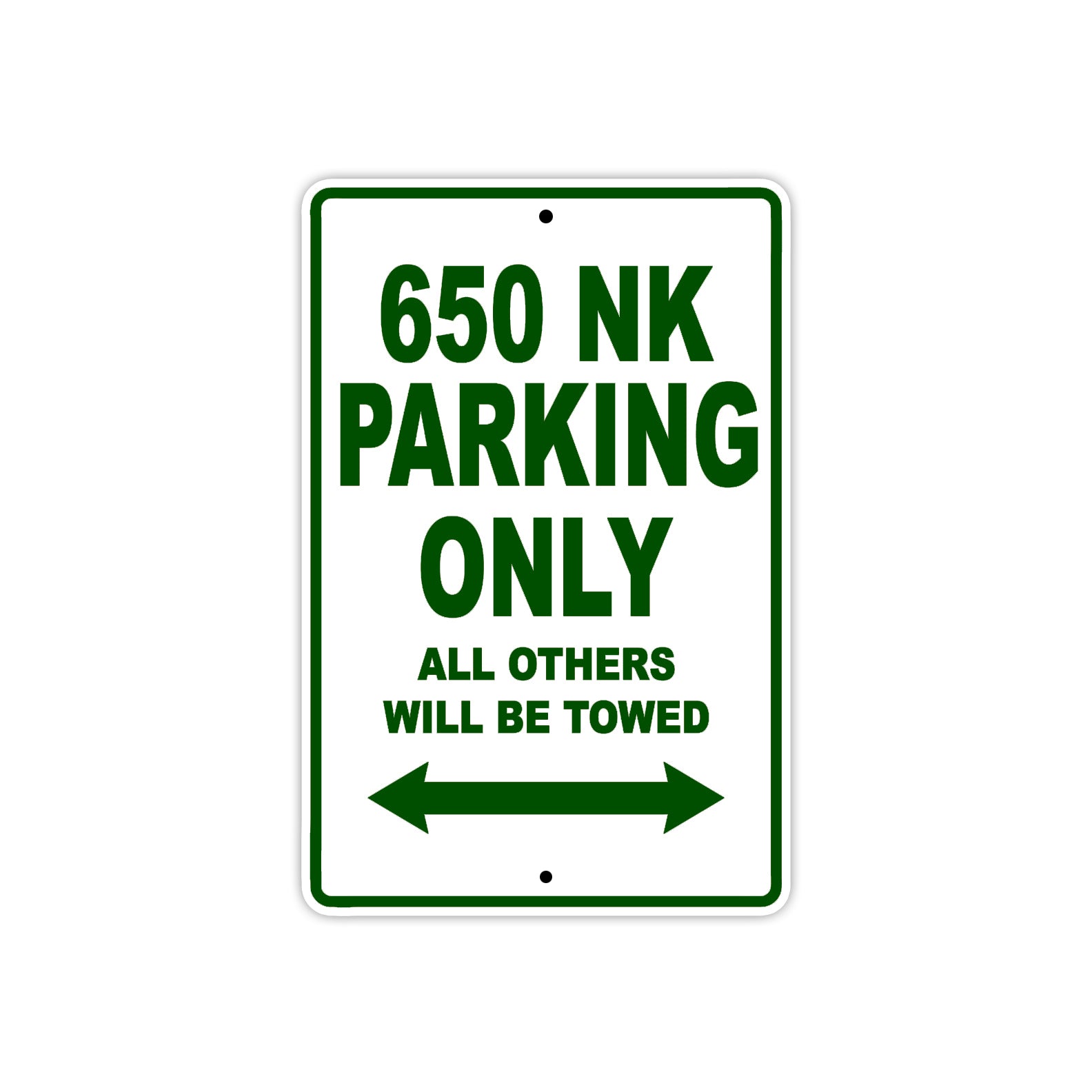 CFMOTO 650 NK Parking Only All Others Will Be Towed Aluminum Decor Garage Sign