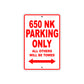 CFMOTO 650 NK Parking Only All Others Will Be Towed Aluminum Decor Garage Sign