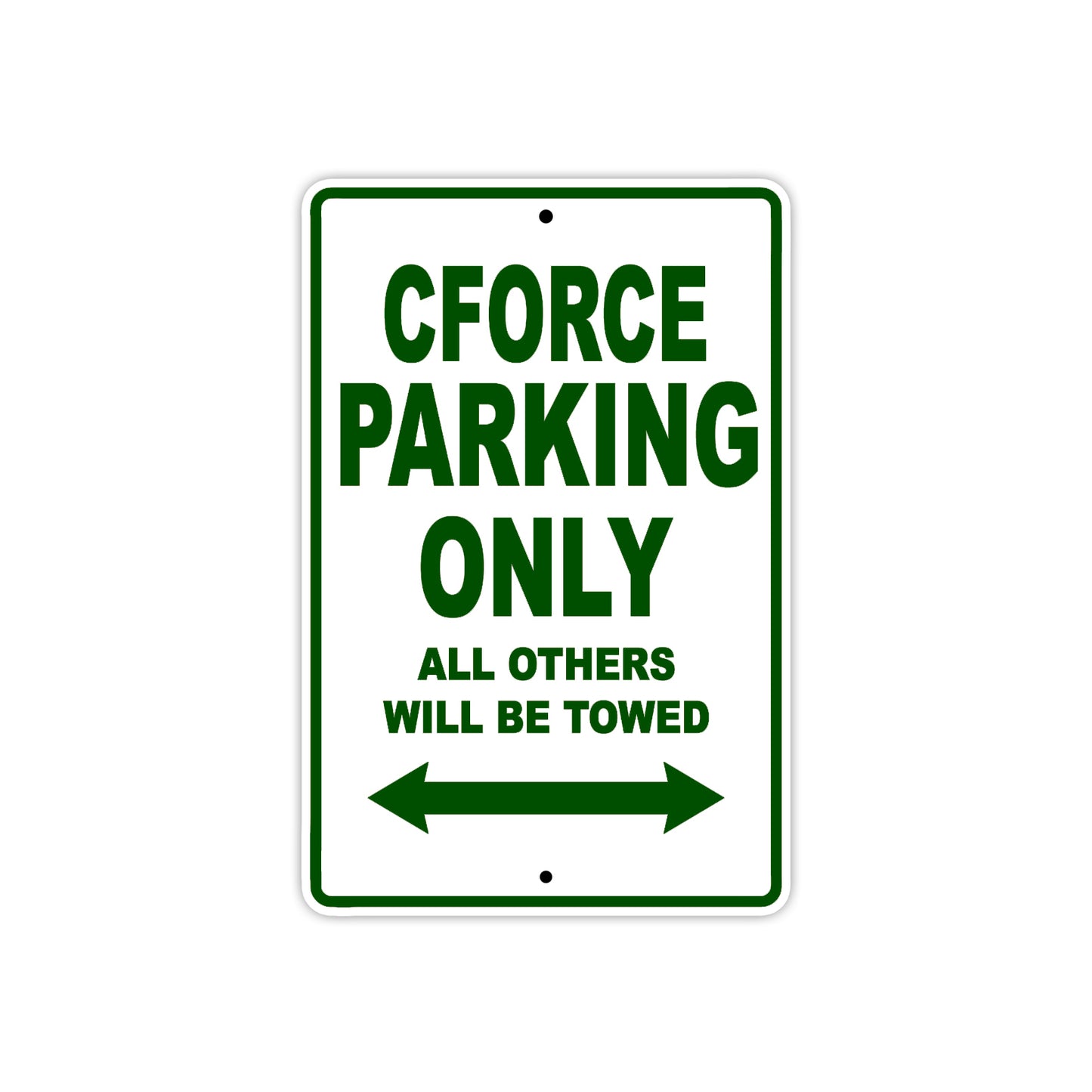 CFMOTO Cforce Parking Only All Others Will Be Towed Aluminum Decor Garage Sign