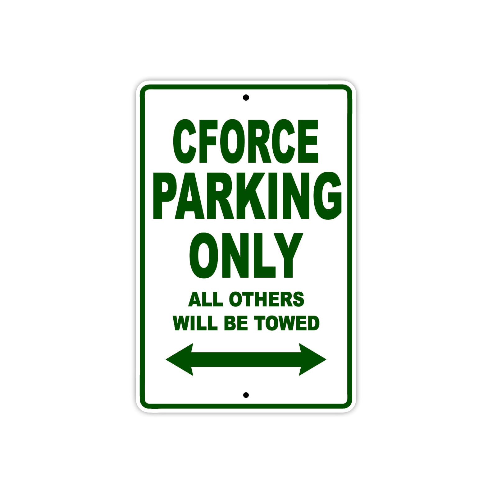 CFMOTO Cforce Parking Only All Others Will Be Towed Aluminum Decor Garage Sign