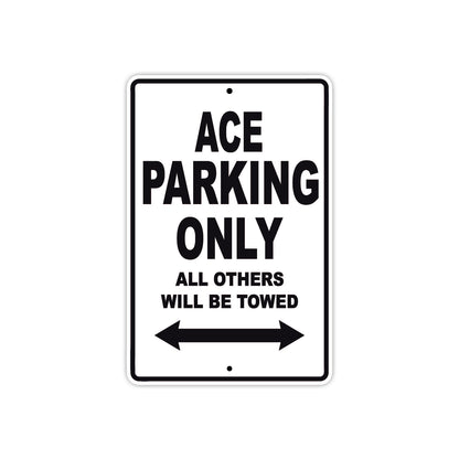 Cleveland Cyclewerks ACE Parking Only All Others Will Be Towed Aluminum Decor Garage Sign