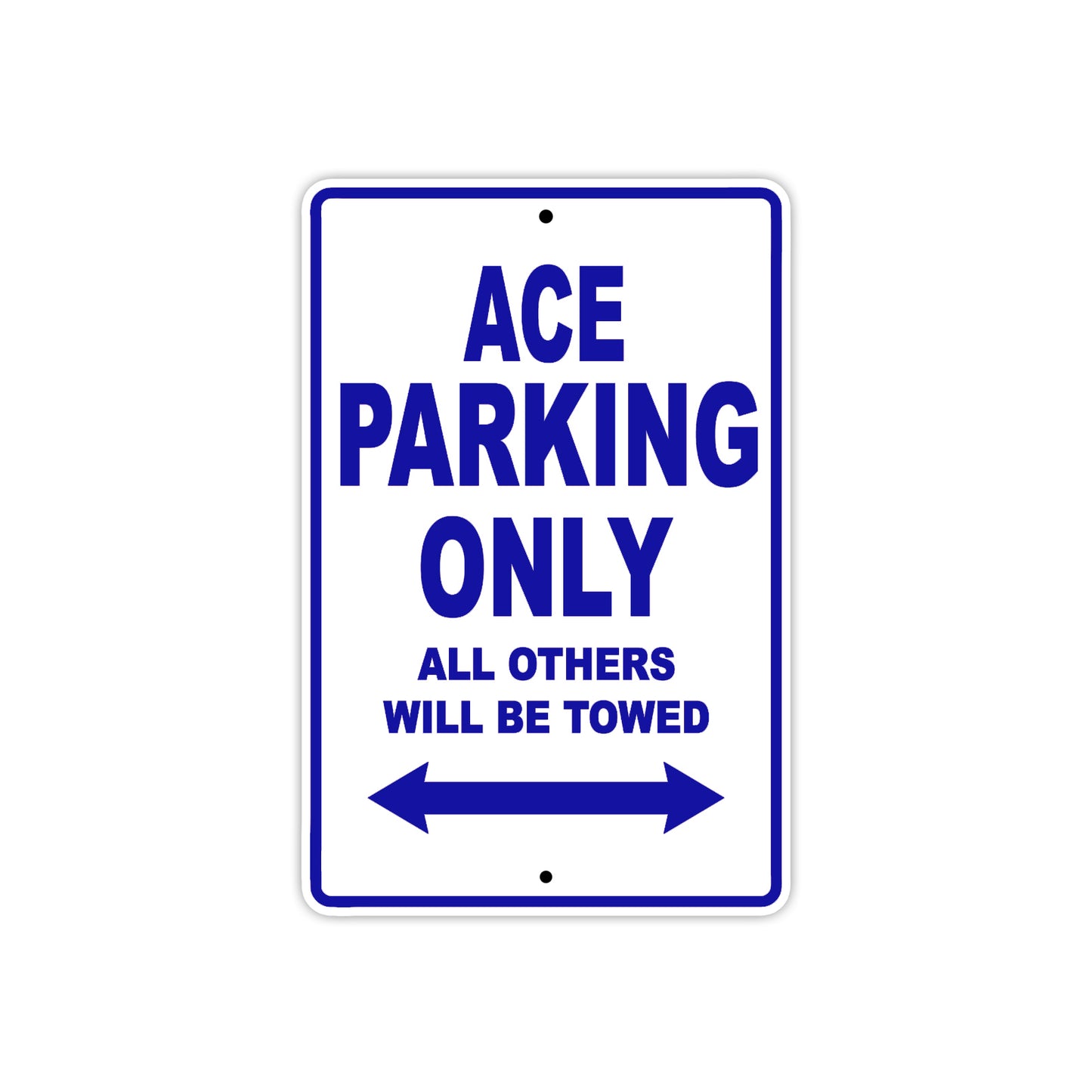 Cleveland Cyclewerks ACE Parking Only All Others Will Be Towed Aluminum Decor Garage Sign