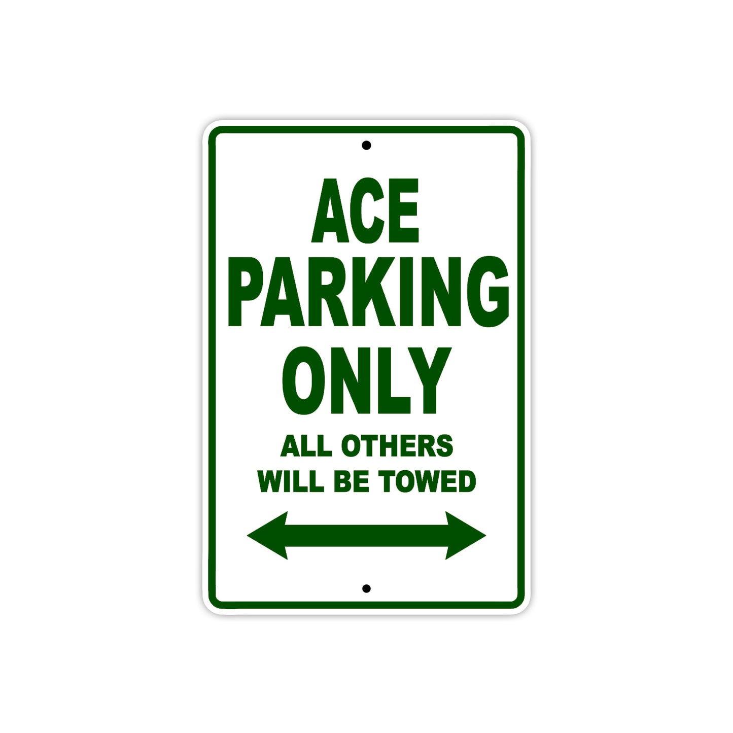 Cleveland Cyclewerks ACE Parking Only All Others Will Be Towed Aluminum Decor Garage Sign