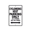 Cleveland Cyclewerks Cyclewerks Heist Parking Only All Others Will Be Towed Aluminum Decor Garage Sign