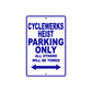 Cleveland Cyclewerks Cyclewerks Heist Parking Only All Others Will Be Towed Aluminum Decor Garage Sign