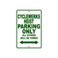 Cleveland Cyclewerks Cyclewerks Heist Parking Only All Others Will Be Towed Aluminum Decor Garage Sign