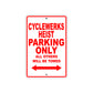 Cleveland Cyclewerks Cyclewerks Heist Parking Only All Others Will Be Towed Aluminum Decor Garage Sign