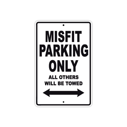 Cleveland Cyclewerks Misfit Parking Only All Others Will Be Towed Aluminum Decor Garage Sign