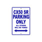 Cobra CX50 SR Parking Only All Others Will Be Towed Aluminum Decor Garage Sign