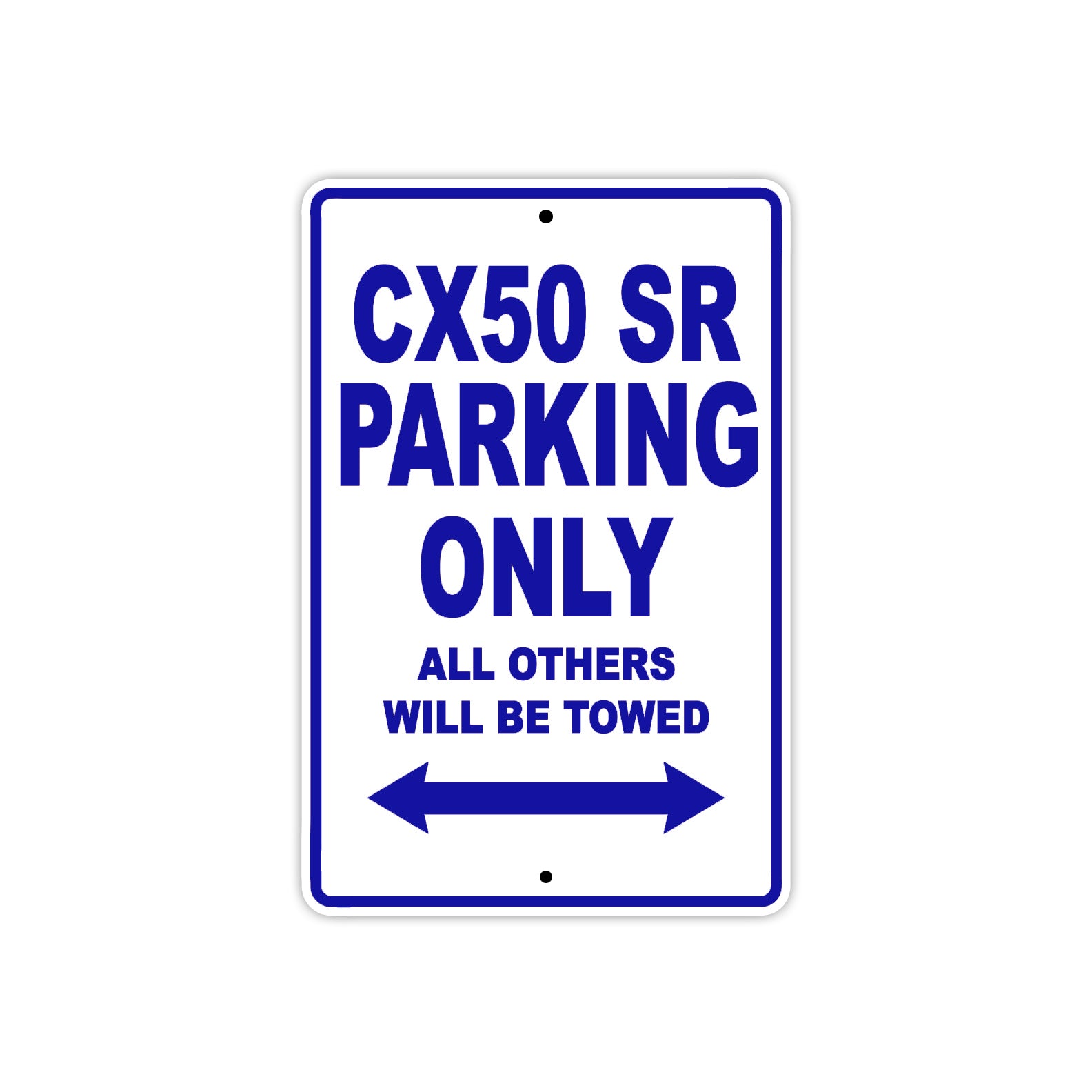 Cobra CX50 SR Parking Only All Others Will Be Towed Aluminum Decor Garage Sign