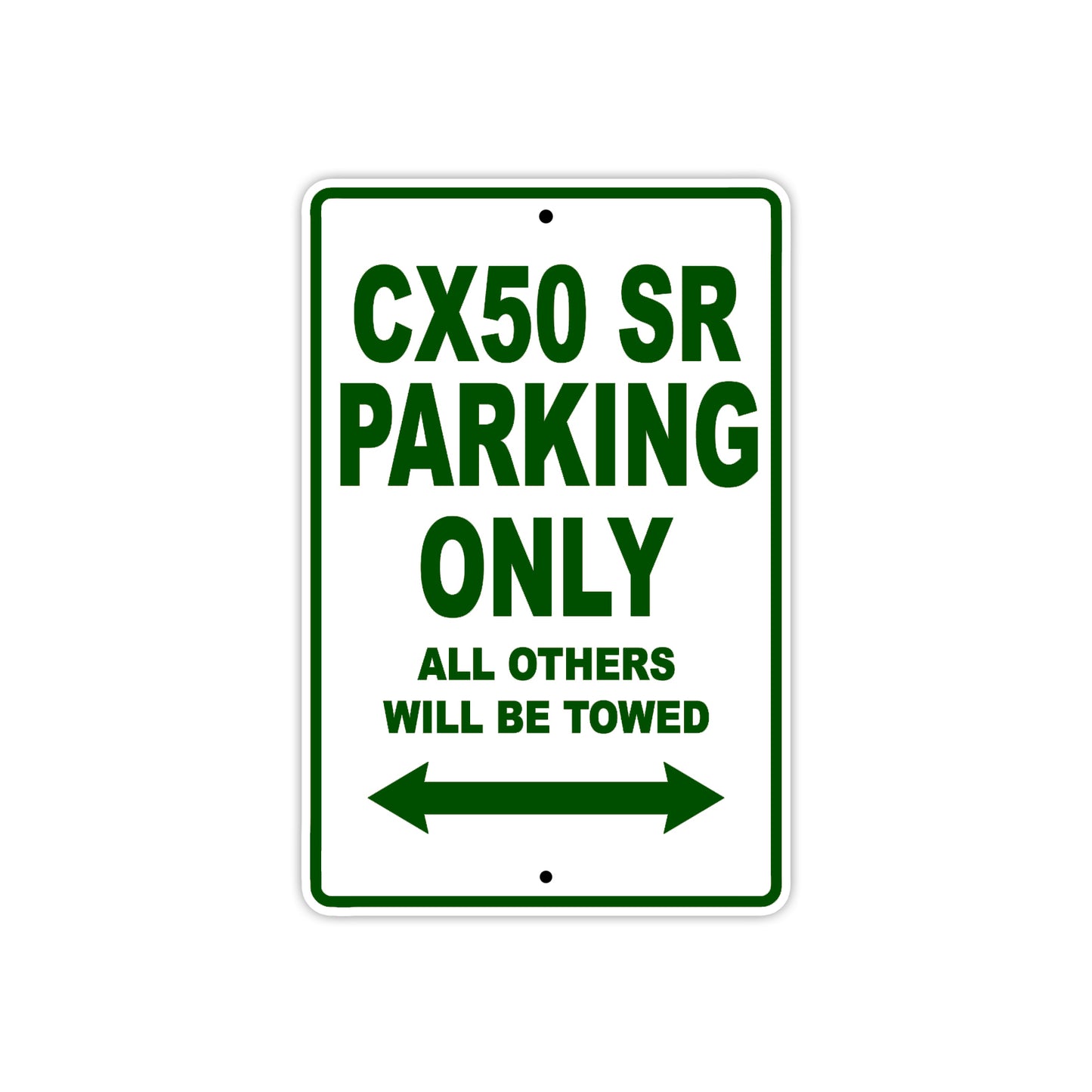 Cobra CX50 SR Parking Only All Others Will Be Towed Aluminum Decor Garage Sign