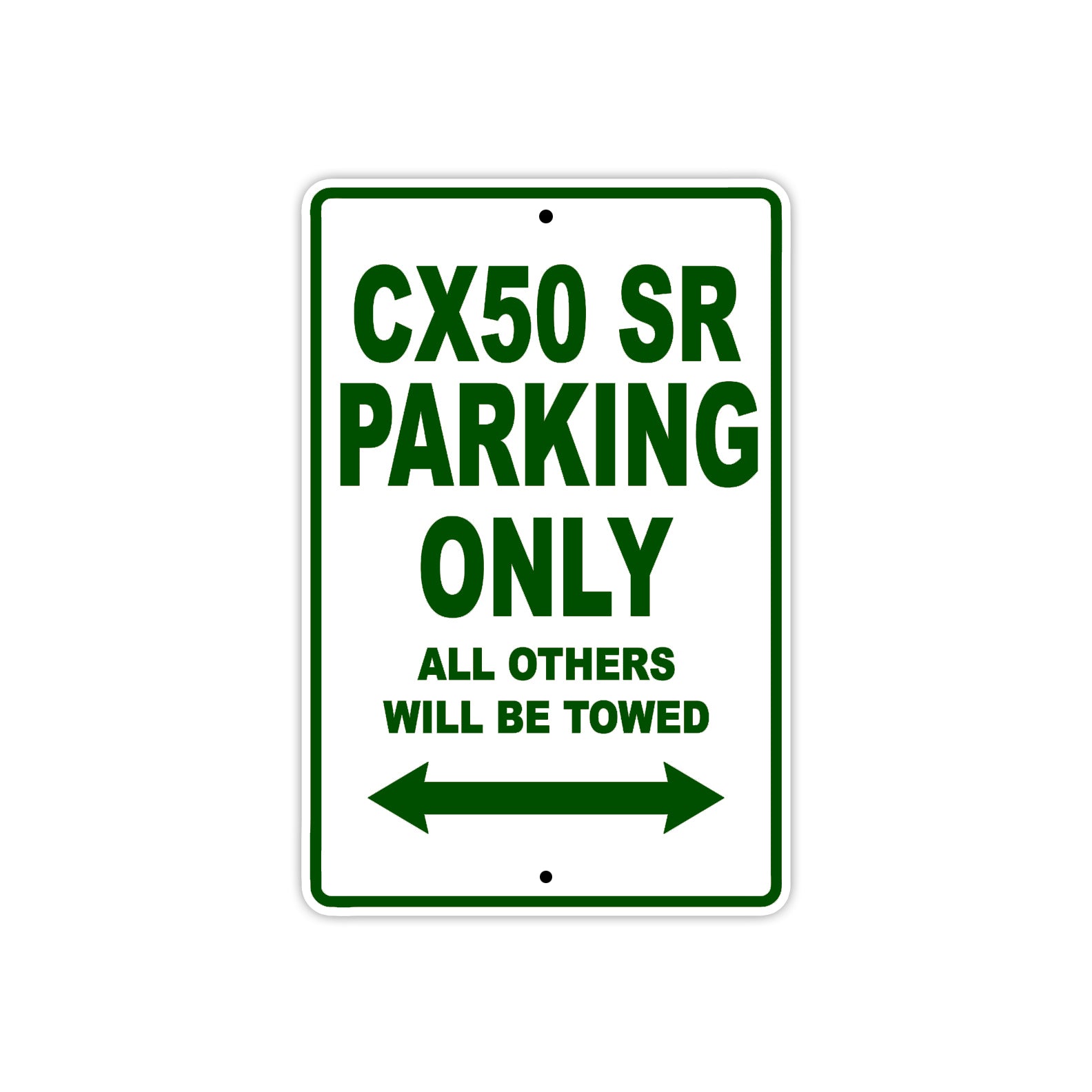 Cobra CX50 SR Parking Only All Others Will Be Towed Aluminum Decor Garage Sign