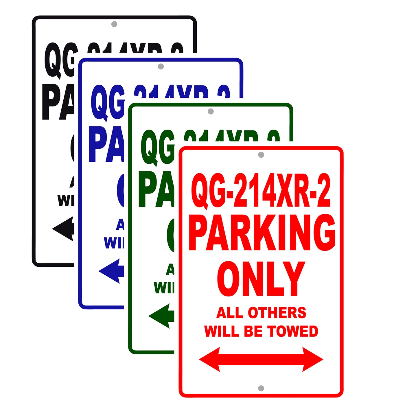 Coolster QG214XR2 Parking Only All Others Will Be Towed Aluminum Decor Garage Sign