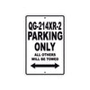 Coolster QG214XR2 Parking Only All Others Will Be Towed Aluminum Decor Garage Sign