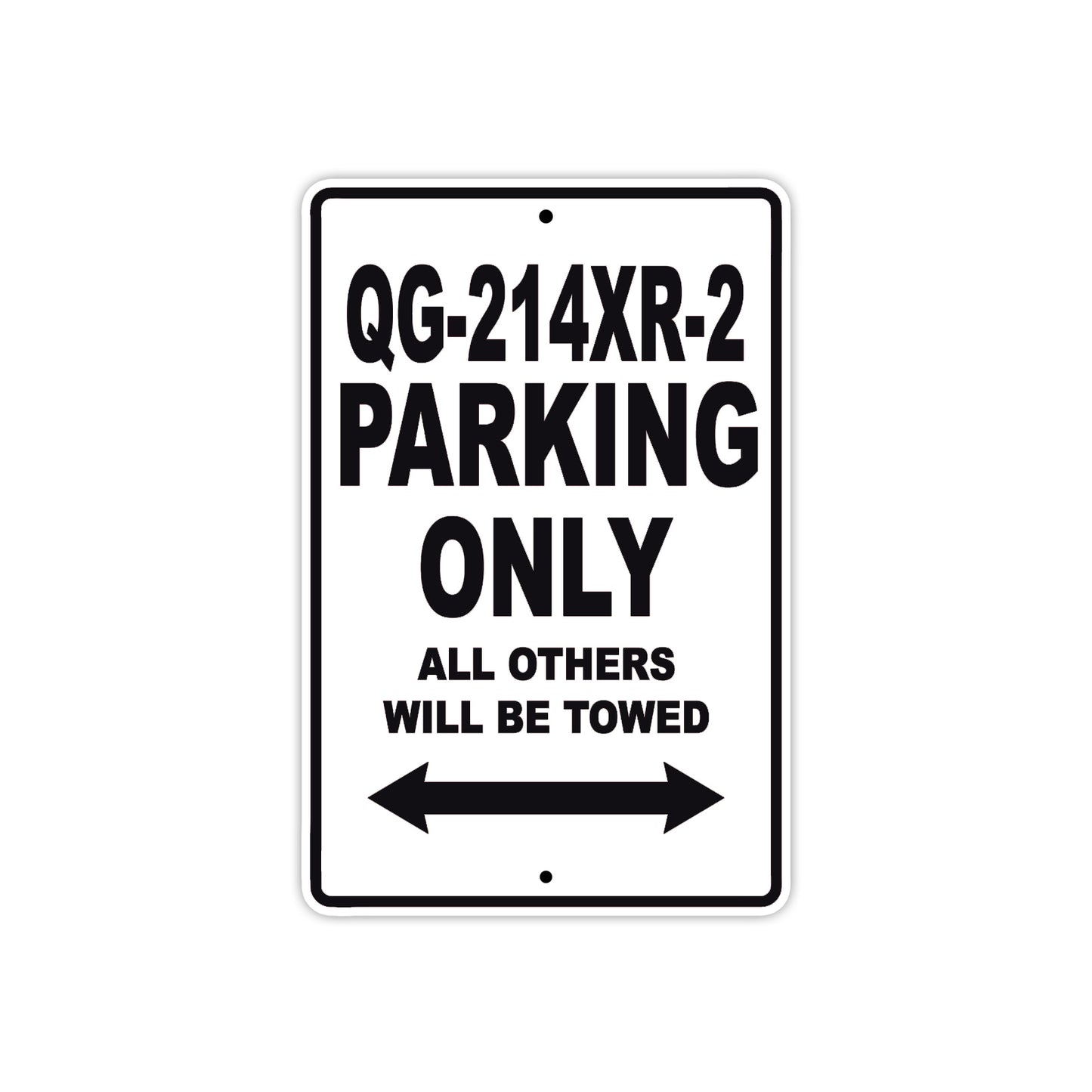 Coolster QG214XR2 Parking Only All Others Will Be Towed Aluminum Decor Garage Sign