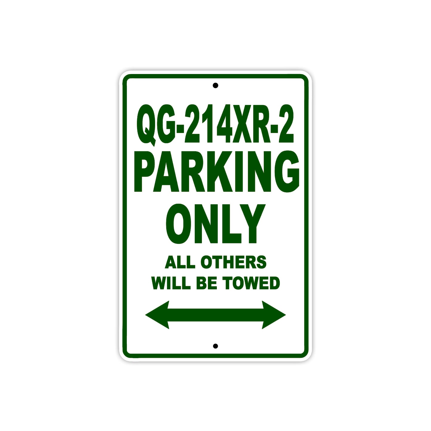 Coolster QG214XR2 Parking Only All Others Will Be Towed Aluminum Decor Garage Sign