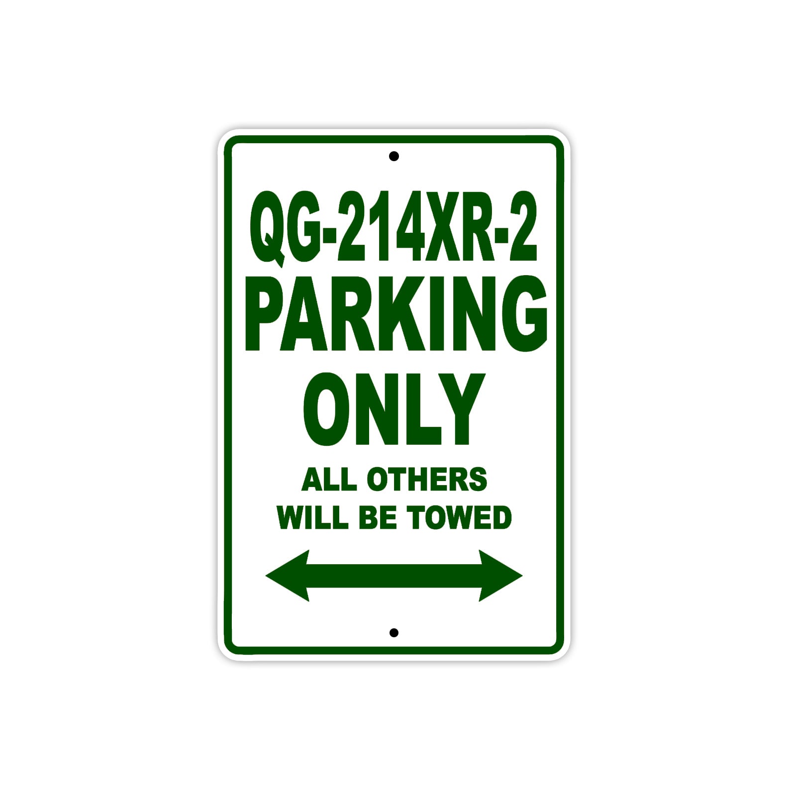 Coolster QG214XR2 Parking Only All Others Will Be Towed Aluminum Decor Garage Sign