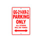 Coolster QG214XR2 Parking Only All Others Will Be Towed Aluminum Decor Garage Sign