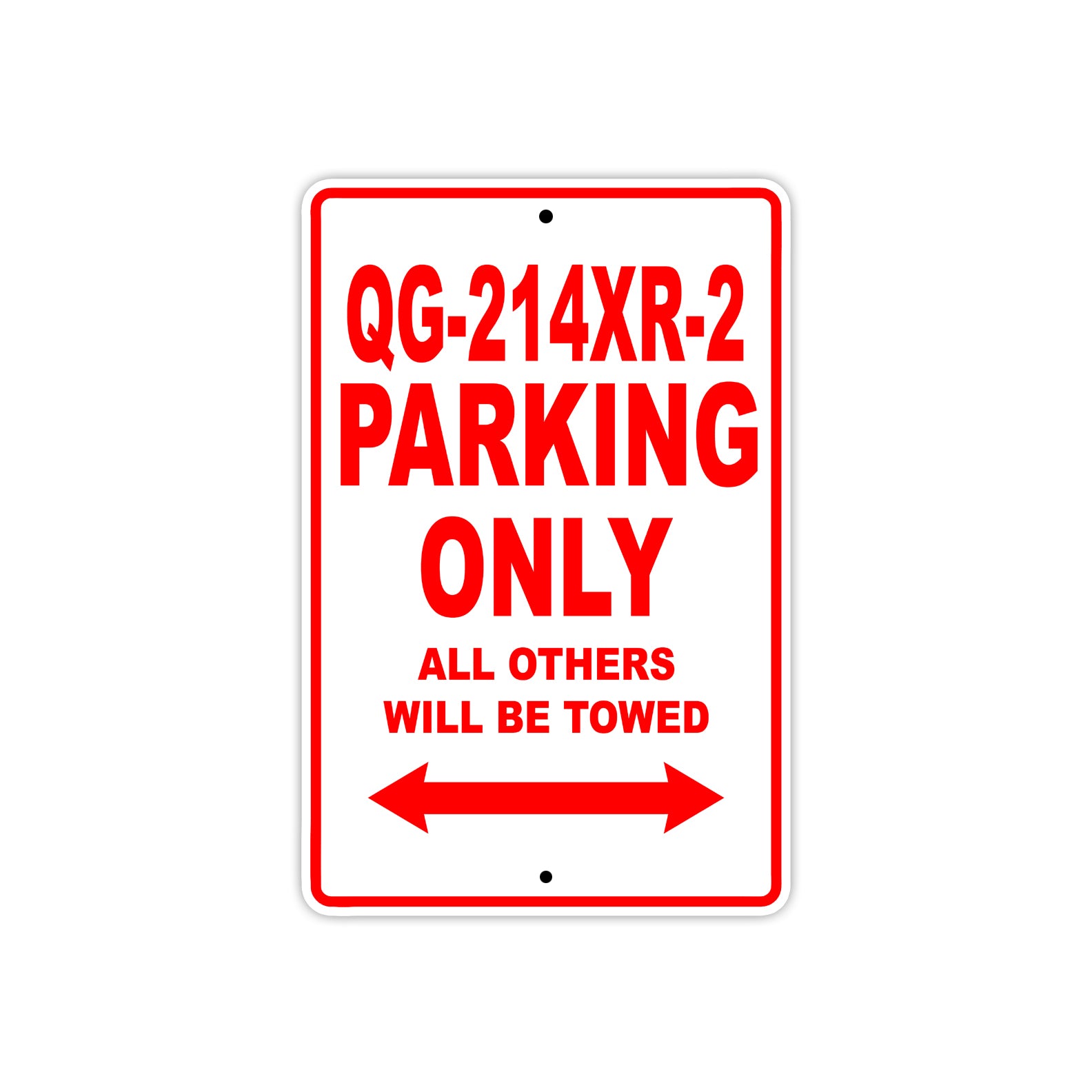 Coolster QG214XR2 Parking Only All Others Will Be Towed Aluminum Decor Garage Sign