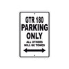 CPI GTR 180 Parking Only All Others Will Be Towed Aluminum Decor Garage Sign