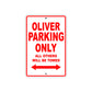 CPI Oliver Parking Only All Others Will Be Towed Aluminum Decor Garage Sign
