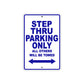 Cushman Step Thru Parking Only All Others Will Be Towed Aluminum Decor Garage Sign