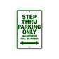 Cushman Step Thru Parking Only All Others Will Be Towed Aluminum Decor Garage Sign
