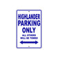 Cushman Highlander Parking Only All Others Will Be Towed Aluminum Decor Garage Sign