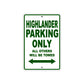 Cushman Highlander Parking Only All Others Will Be Towed Aluminum Decor Garage Sign