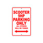 Cushman Scooter 9HP Parking Only All Others Will Be Towed Aluminum Decor Garage Sign