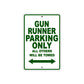 Desperado Gun Runner Parking Only All Others Will Be Towed Aluminum Decor Garage Sign