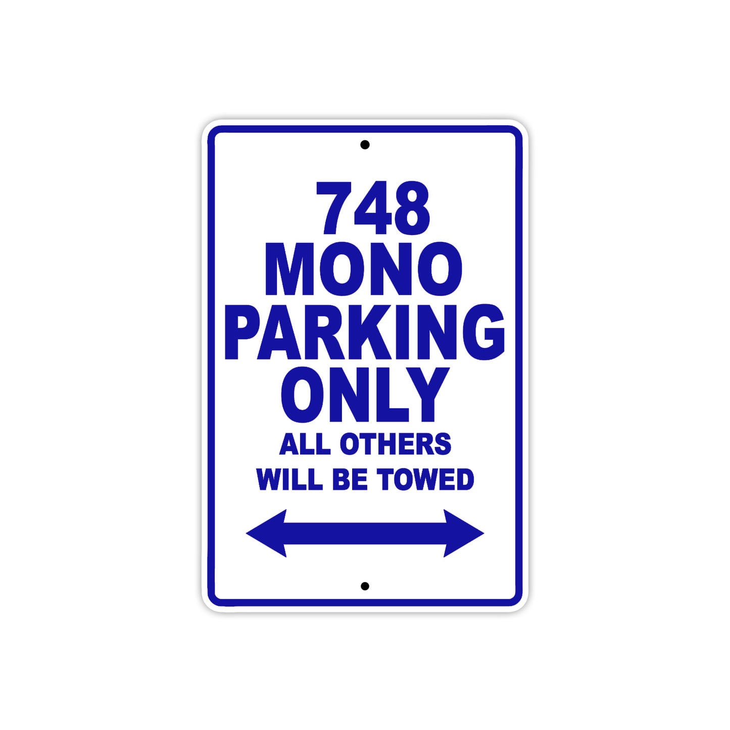 Ducati 748 Mono Parking Only All Others Will Be Towed Aluminum Decor Garage Sign