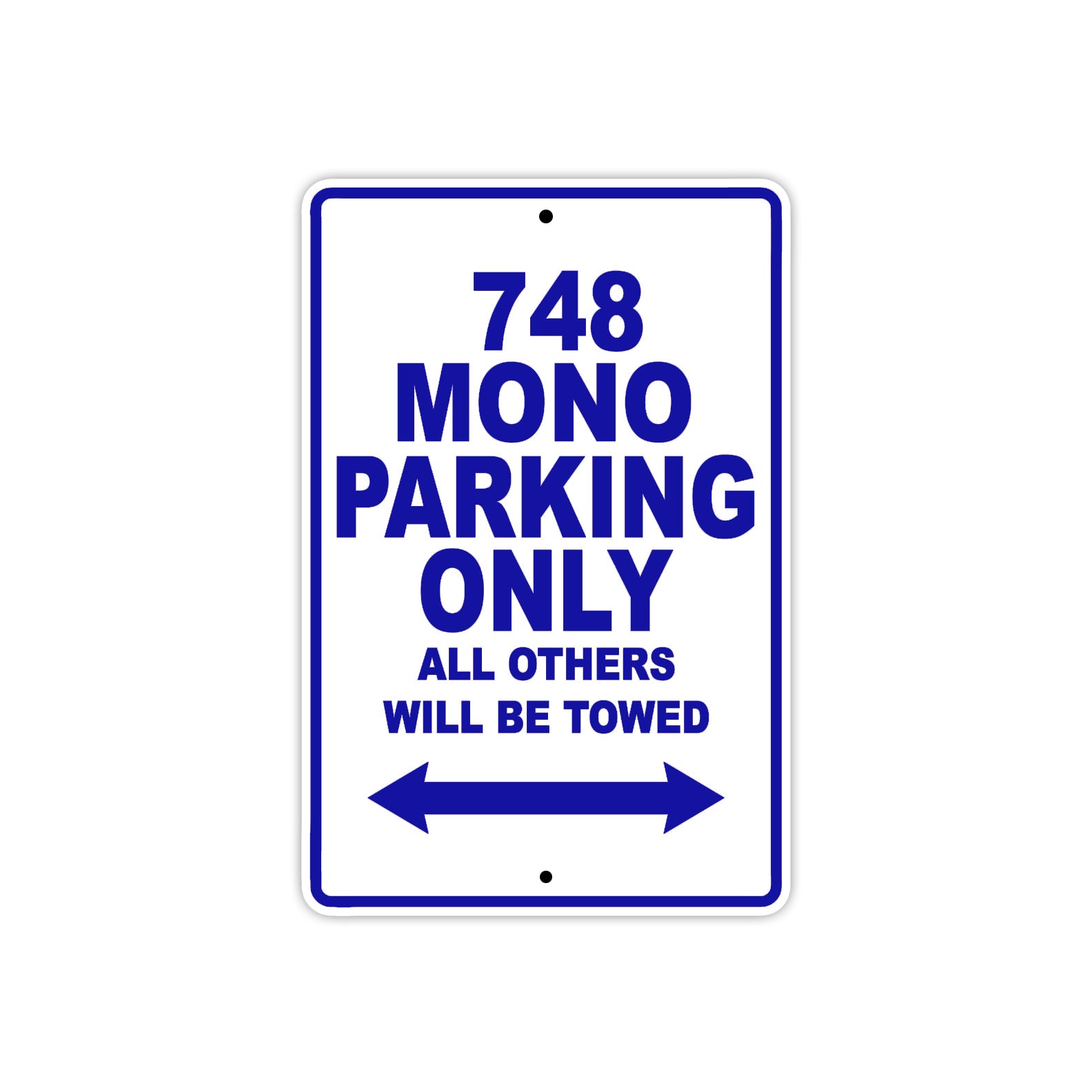 Ducati 748 Mono Parking Only All Others Will Be Towed Aluminum Decor Garage Sign