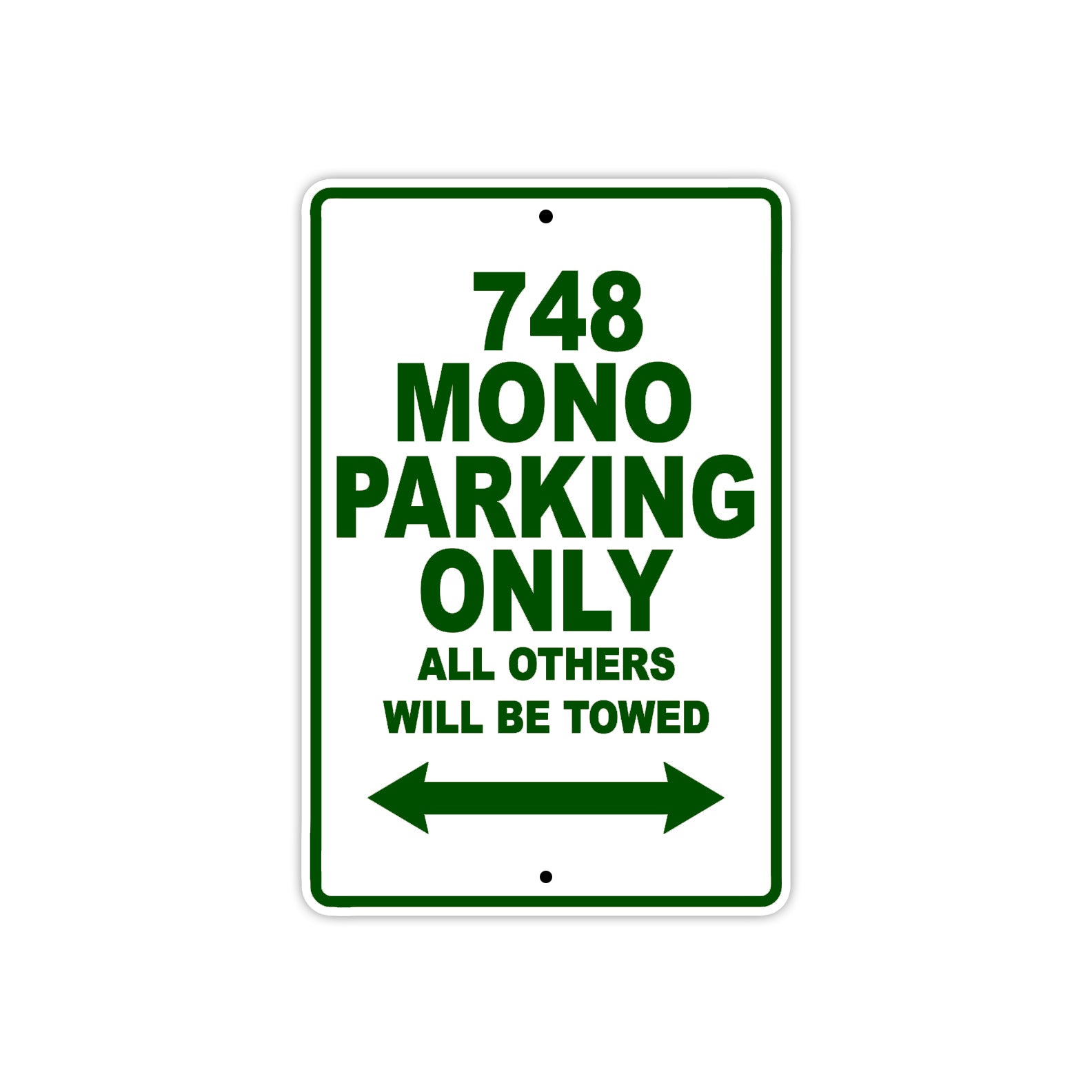 Ducati 748 Mono Parking Only All Others Will Be Towed Aluminum Decor Garage Sign