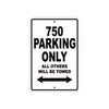 Ducati 750 Parking Only All Others Will Be Towed Aluminum Decor Garage Sign
