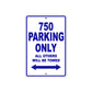 Ducati 750 Parking Only All Others Will Be Towed Aluminum Decor Garage Sign