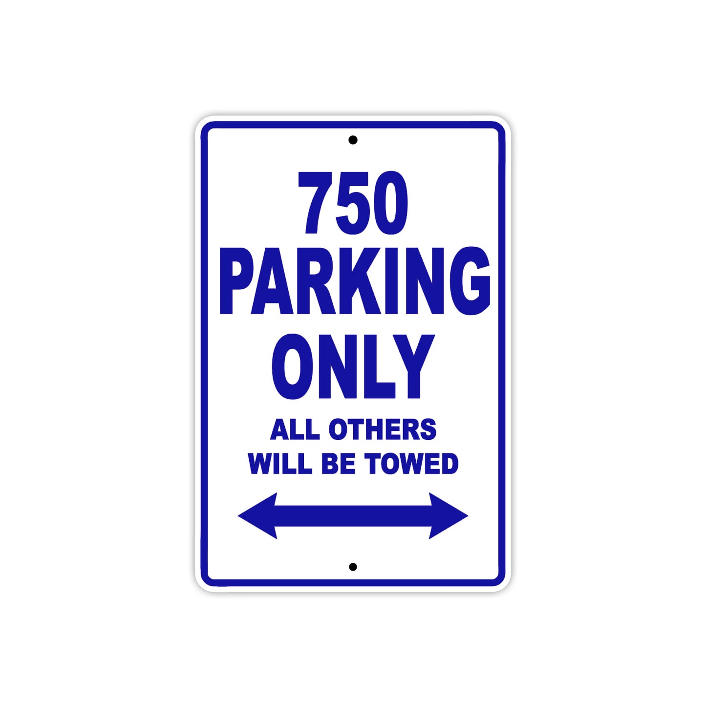 Ducati 750 Parking Only All Others Will Be Towed Aluminum Decor Garage Sign