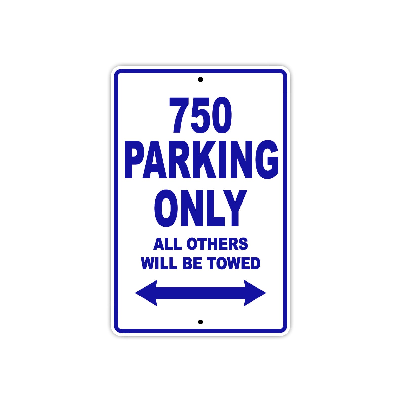 Ducati 750 Parking Only All Others Will Be Towed Aluminum Decor Garage Sign