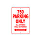 Ducati 750 Parking Only All Others Will Be Towed Aluminum Decor Garage Sign