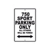 Ducati 750 Sport Parking Only All Others Will Be Towed Aluminum Decor Garage Sign