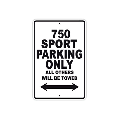 Ducati 750 Sport Parking Only All Others Will Be Towed Aluminum Decor Garage Sign