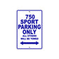 Ducati 750 Sport Parking Only All Others Will Be Towed Aluminum Decor Garage Sign