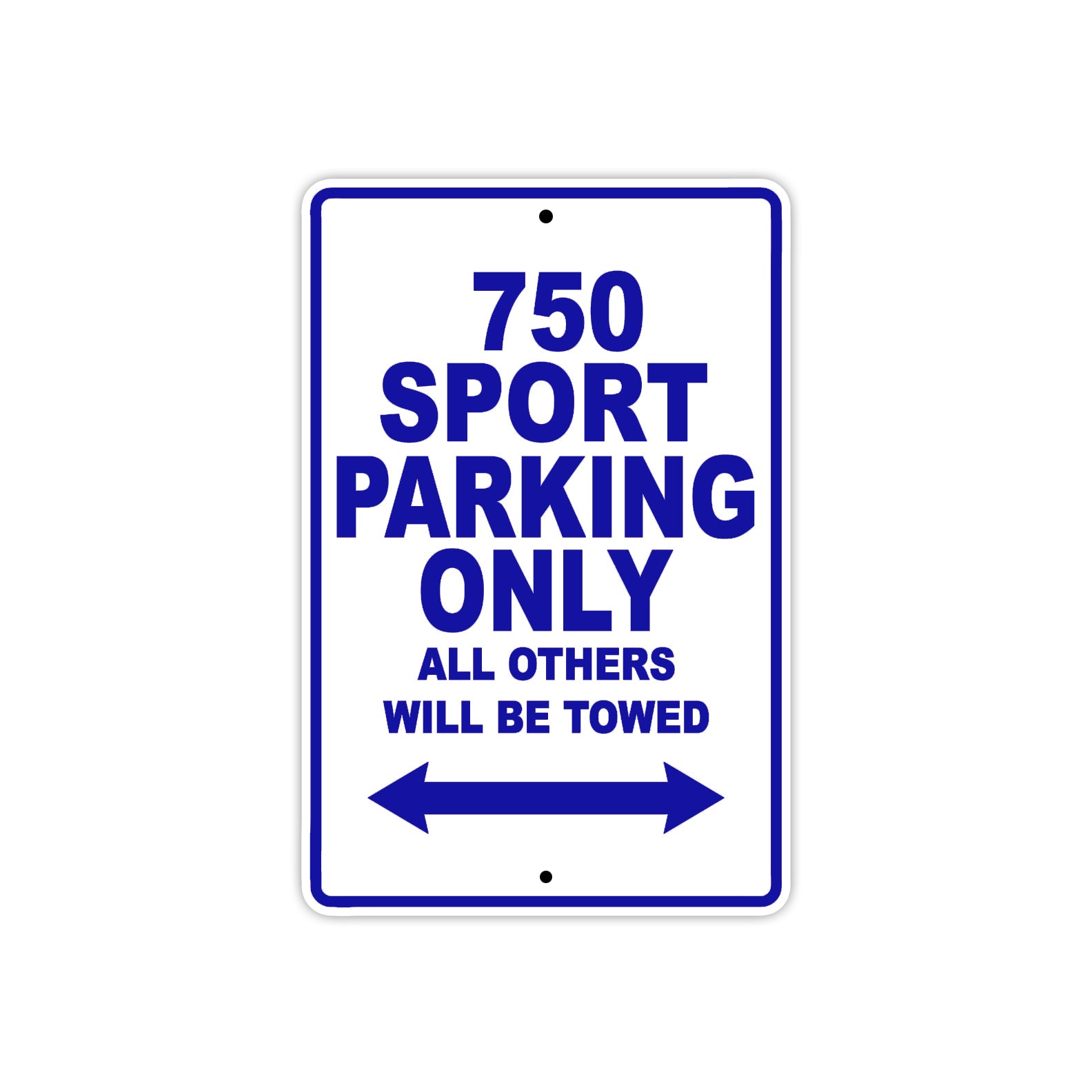 Ducati 750 Sport Parking Only All Others Will Be Towed Aluminum Decor Garage Sign