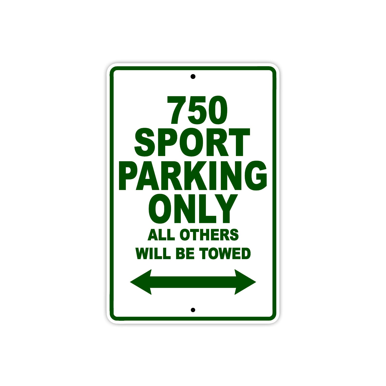 Ducati 750 Sport Parking Only All Others Will Be Towed Aluminum Decor Garage Sign