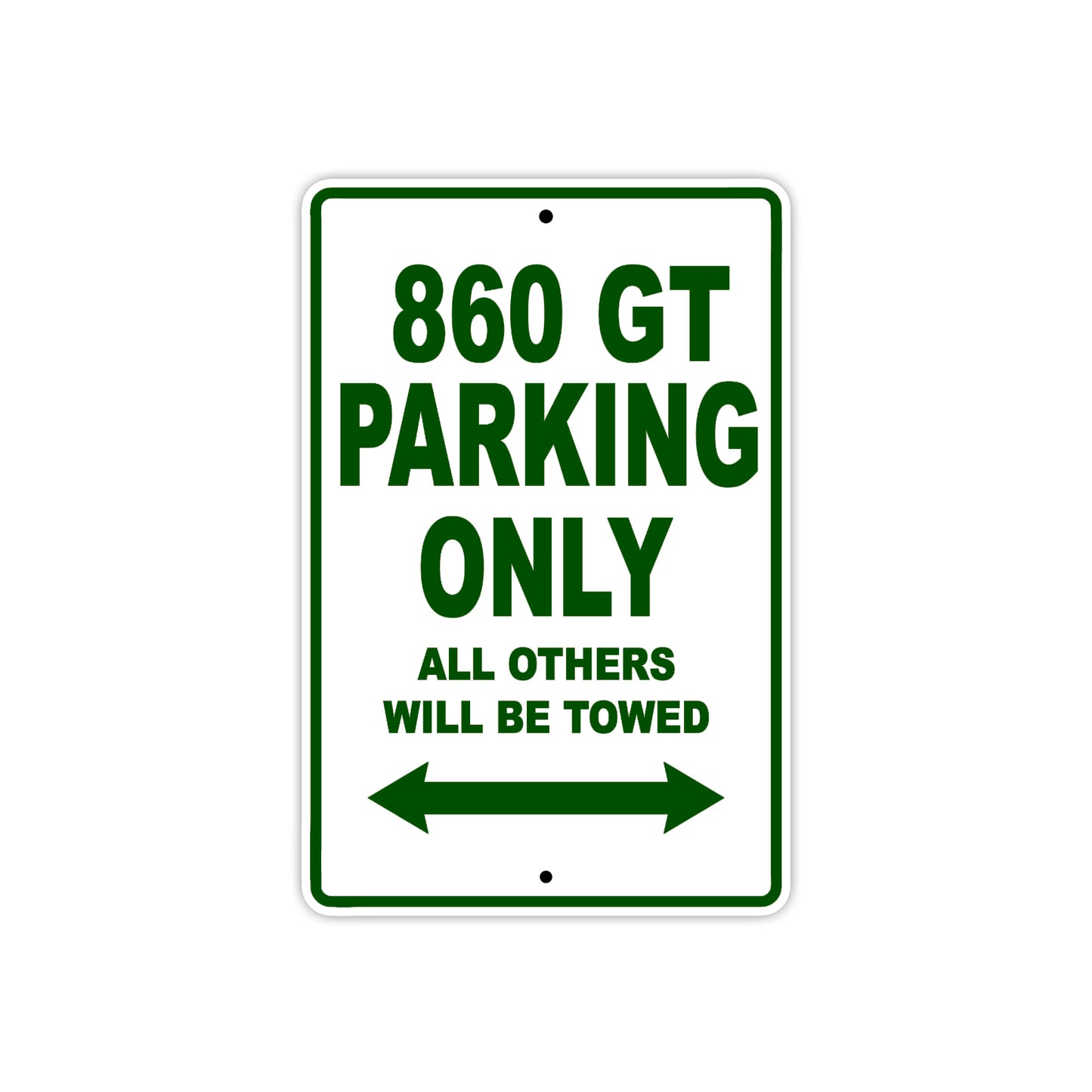 Ducati 860 GT Parking Only All Others Will Be Towed Aluminum Decor Garage Sign