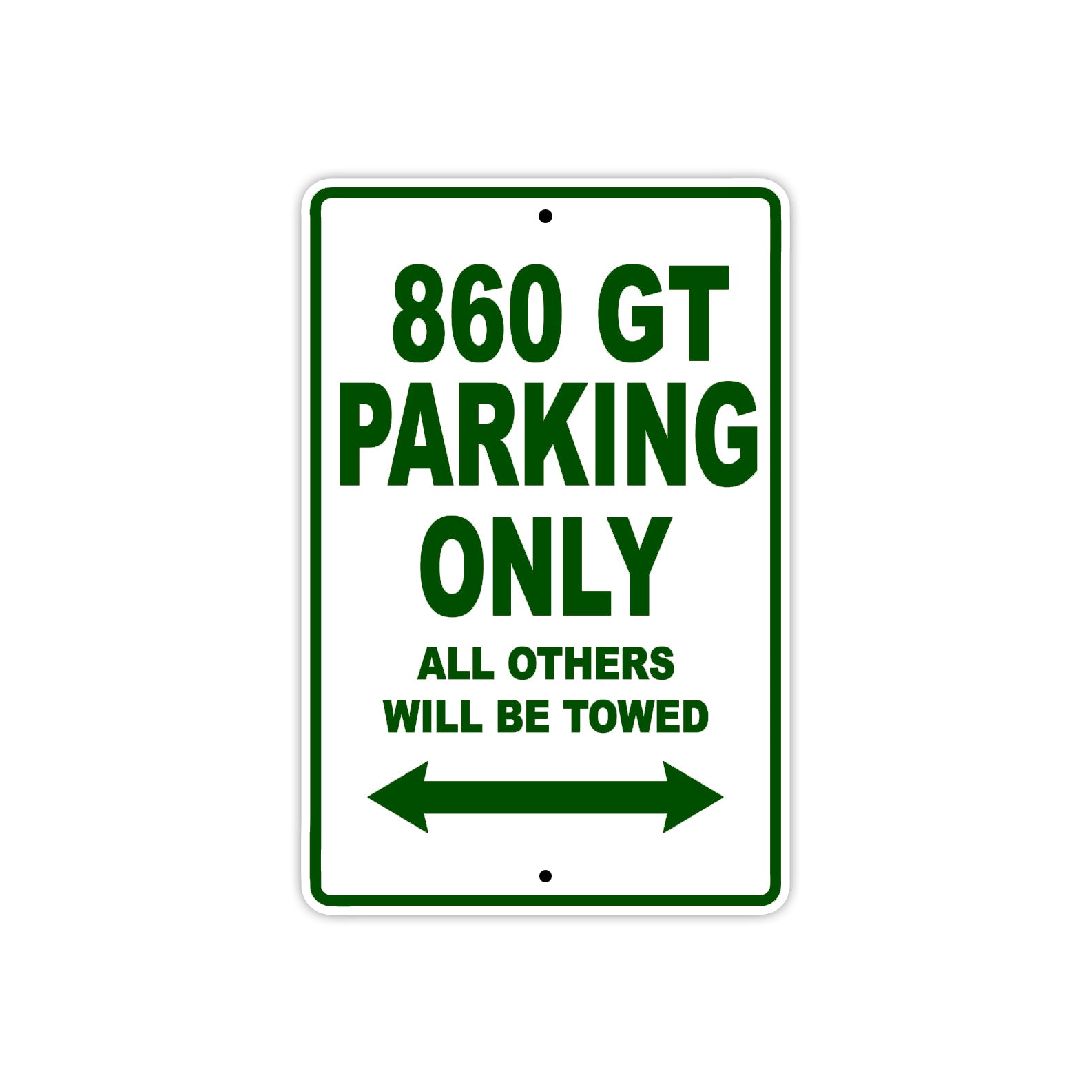 Ducati 860 GT Parking Only All Others Will Be Towed Aluminum Decor Garage Sign