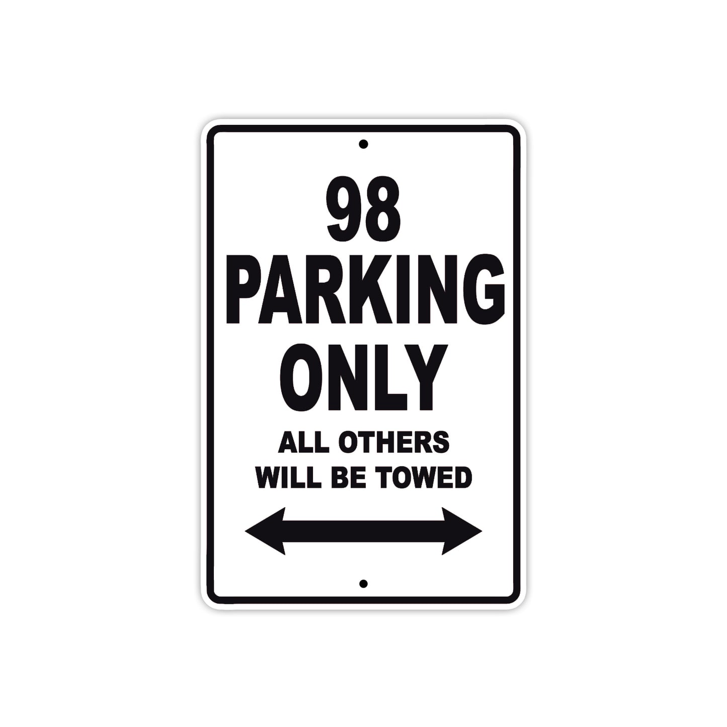 Ducati 98 Parking Only All Others Will Be Towed Aluminum Decor Garage Sign