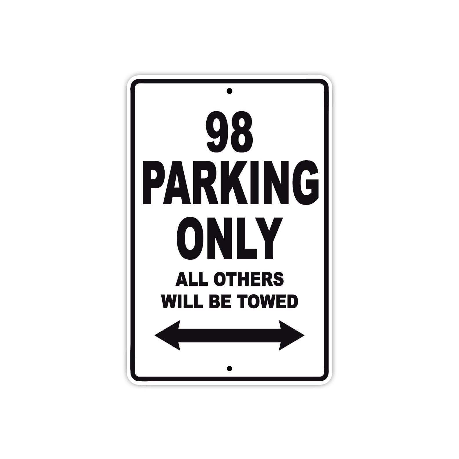 Ducati 98 Parking Only All Others Will Be Towed Aluminum Decor Garage Sign