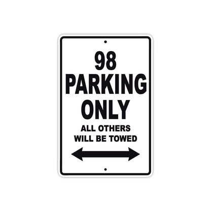 Ducati 98 Parking Only All Others Will Be Towed Aluminum Decor Garage Sign