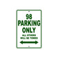 Ducati 98 Parking Only All Others Will Be Towed Aluminum Decor Garage Sign